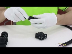 X tipo conector 3 de la prenda impermeable del canal Ip68 de 4 polos ideal para los alambres de 3 pines