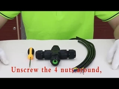 Hombre Y Mujer DB 2w2 Copo de soldadura Conector de energía coaxial impermeable IP 68