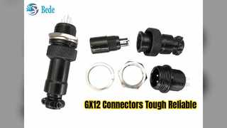 Kit de conector macho hembra de aviación GX12 negro
