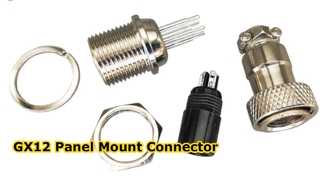 GX12 GX16 GX20 GX 25 Conectores enchufe y zócalo de aviación