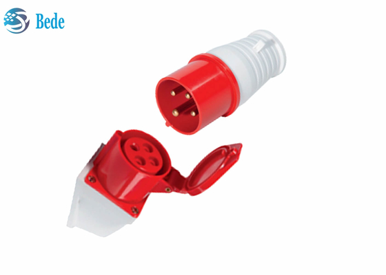 el zócalo industrial de 16A 4pin/tapa los conectores hembra-varón impermeables 380-415V