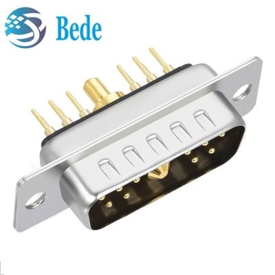 11W1 Combinación D Subconectores masculino / femenino mezclado de alta corriente y señal coaxial