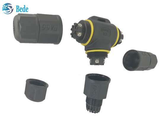 Tipo 5 pernos de T de la caja de conexiones IP68 5 de Pin Waterproof Electrical Connectors Cable