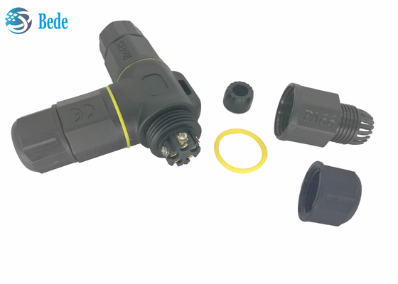 Tipo 5 pernos de T de la caja de conexiones IP68 5 de Pin Waterproof Electrical Connectors Cable