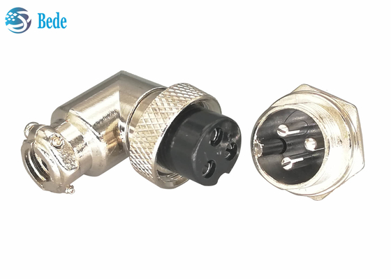 El cinc alea el material Gx16 3 Pin Connector Plug And Socket que los equipos codean el conector