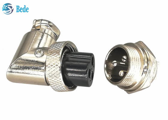 El cinc alea el material Gx16 3 Pin Connector Plug And Socket que los equipos codean el conector
