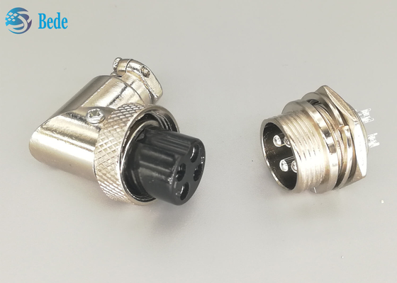 Los equipos del zócalo de los aviones Gx16 4 Pin Connector Set Plug And codean el conector del soporte del panel