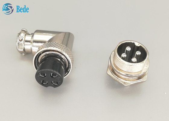 Los equipos del zócalo de los aviones Gx16 4 Pin Connector Set Plug And codean el conector del soporte del panel