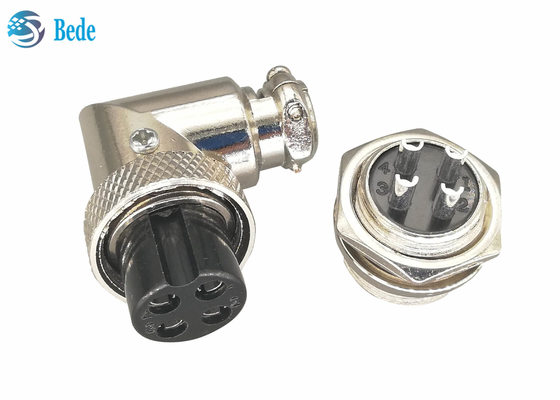 Los equipos del zócalo de los aviones Gx16 4 Pin Connector Set Plug And codean el conector del soporte del panel