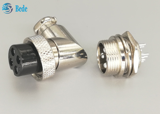 Los equipos del zócalo de los aviones Gx16 4 Pin Connector Set Plug And codean el conector del soporte del panel
