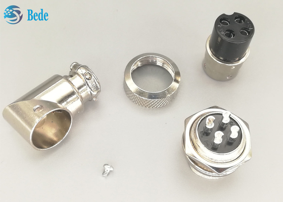 Los equipos del zócalo de los aviones Gx16 4 Pin Connector Set Plug And codean el conector del soporte del panel