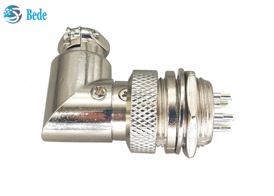 Aviación Gx16 5 Pin Right Angle Connector Male y sistemas femeninos con todos los accesorios
