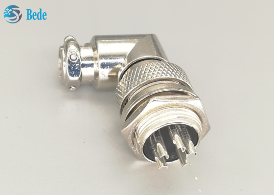 Aviación Gx16 5 Pin Right Angle Connector Male y sistemas femeninos con todos los accesorios