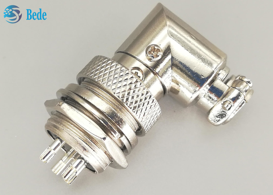 Aviación Gx16 5 Pin Right Angle Connector Male y sistemas femeninos con todos los accesorios