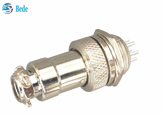 7 Pin Gx 16 conectores del conector M16 de la aviación tapan y los sistemas del zócalo para el tránsito del carril