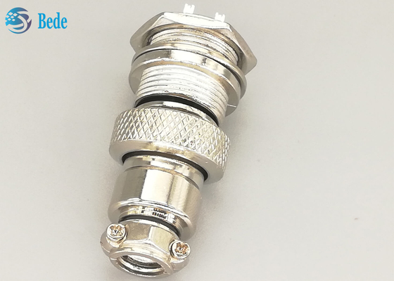 Enchufe masculino y femenino de Gx16 6 Pin Connector Straight Silver Plated