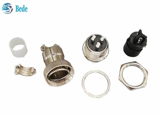 Equipos circulares de Gx16 3 Pin Connector Plug And Socket 16M M Front Mounting