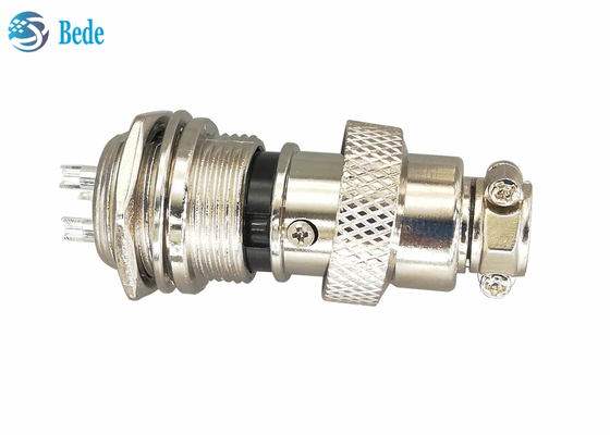 Equipos circulares de Gx16 3 Pin Connector Plug And Socket 16M M Front Mounting