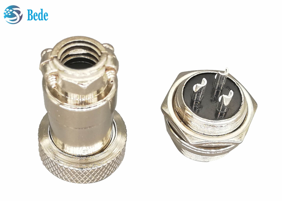 Equipos circulares de Gx16 3 Pin Connector Plug And Socket 16M M Front Mounting