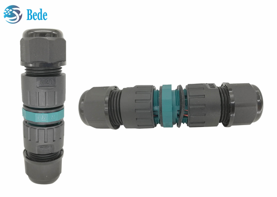 Perno impermeable a prueba de agua de conexión rápido del conector 2 del canal 450V 17.5A ip68 de los pernos 2 del conector 3 del alambre M20