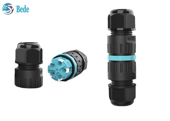 Conectores de cable impermeables de conexión rápidos de M25 Screwless 2 3 4 5 canal 450V 40A de los pernos 2