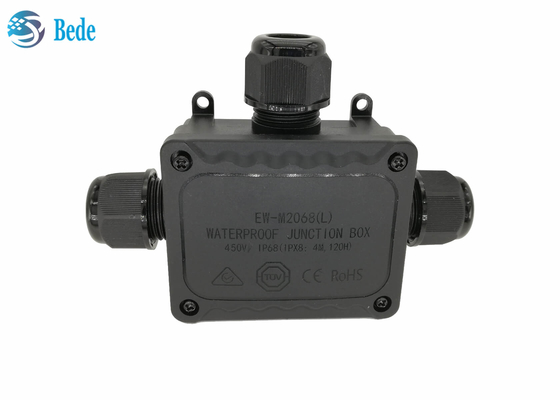 Tipo a prueba de mal tiempo del canal 450V T de la caja de mercado de la caja de conexiones de la prenda impermeable IP68 3
