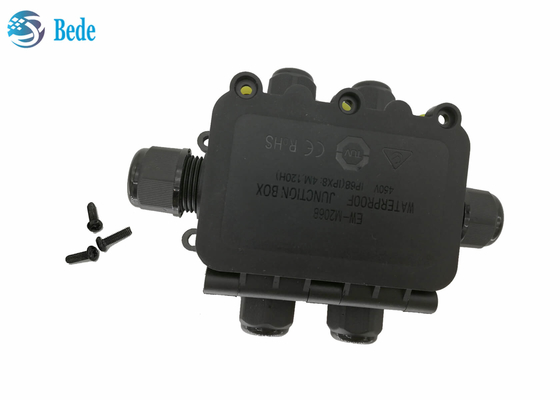 Canal a prueba de mal tiempo 450V de la caja 6 del cableado del cable al aire libre de la caja de conexiones de la prenda impermeable IP68