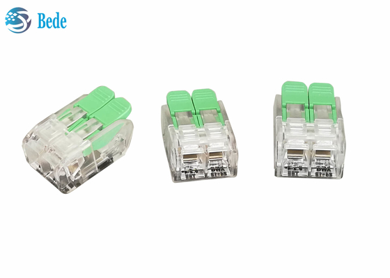 /PA66 empujar 32A PC hacia adentro las maneras OJ262 del conector 2 del alambre de la nuez de la palanca del conector del alambre que empalman
