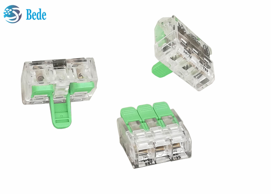 Bloques de terminales rápidos del conector del alambre de la palanca que empalman 3 maneras 450V 32A OJ263