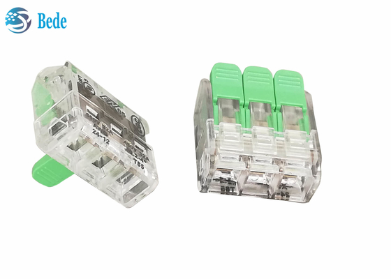 Bloques de terminales rápidos del conector del alambre de la palanca que empalman 3 maneras 450V 32A OJ263