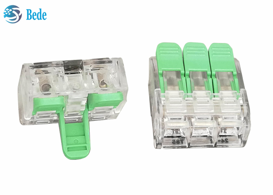 Bloques de terminales rápidos del conector del alambre de la palanca que empalman 3 maneras 450V 32A OJ263