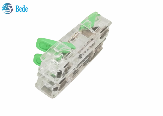 Empujar universal de conector del alambre y de cable hacia adentro la manera 32A 450V de los bloques de terminales 2