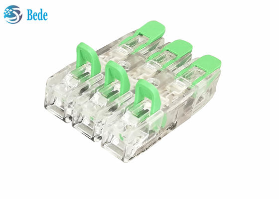 El conector rápido universal PA66 3 del alambre y del alambre del cable entró 3 la salida 450V