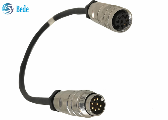 El varón de AISG a la hembra de AISG enría el cable de control los 0.5M Length 8 conductores MCU a la RCU