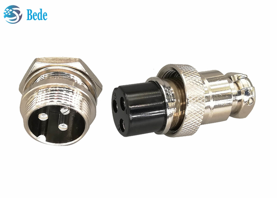 Varón del conector de Front Mounting Circular Gx 20 y equipos femeninos 2~10/12/14/15 pernos