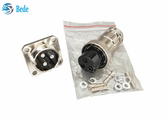 Sistema hembra-varón cuadrado 10 del conector M19 del reborde Gx20 perno 12 14 15