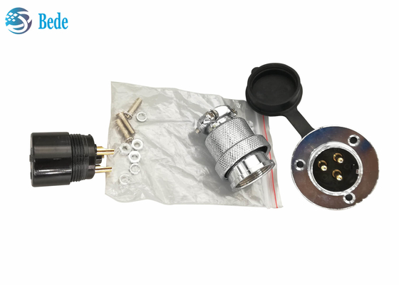 Guardapolvo circular 300V 20A de Pin With Round Flange And del conector 4 de la aviación M25