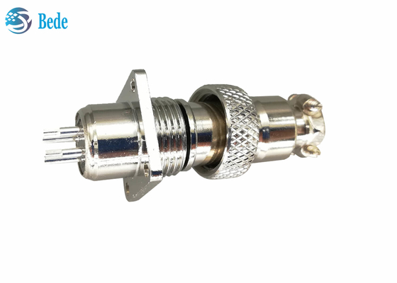 5 6 7 conector circular del Pin M12 con el varón cuadrado del reborde y los sistemas femeninos