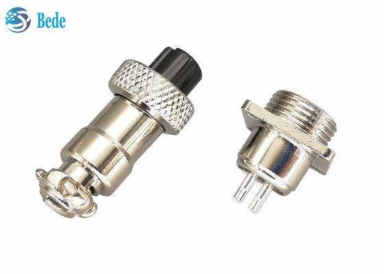 5 6 7 conector circular del Pin M12 con el varón cuadrado del reborde y los sistemas femeninos