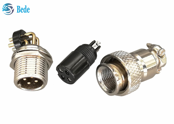 2 4 PWB de Pin Gx 12 3 Pin Connector que suelda los pernos 3A 200V de 90 grados