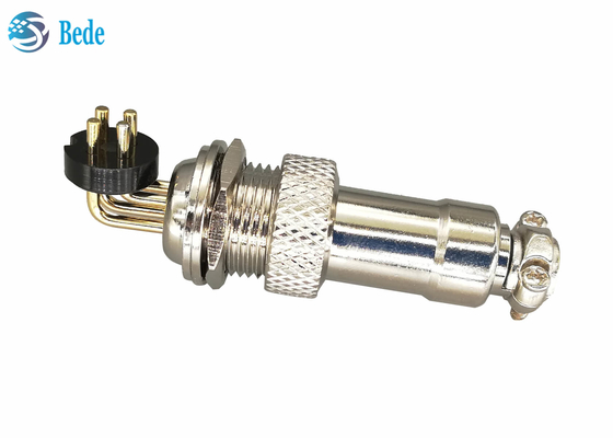 PWB de 2~7 Pin que suelda con autógena el conector de la aviación GX12 con los pernos de ángulo recto 3A 200V