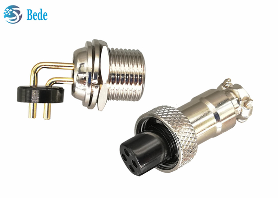 PWB de 2~7 Pin que suelda con autógena el conector de la aviación GX12 con los pernos de ángulo recto 3A 200V