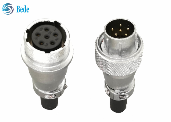 Ronda 4 Pin Circular Connector Female Male que atraca los conectores 4 5 6 pernos 5A 500V