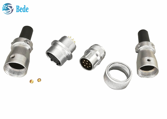 WS16 conectores de Pin Plug And Socket Docking del conector circular 10 7~10 pernos 5A 400V