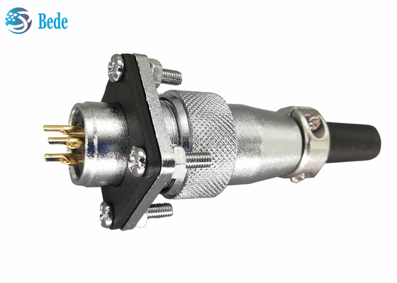 Conectores circulares cuadrados del reborde y del guardapolvo WS20 con 2 3 4 Pin 500V 25A