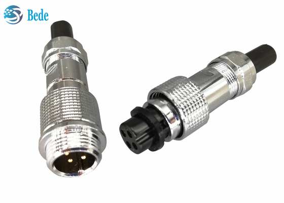 Atracando el conector IP67 de la aviación del estilo Gx12 impermeabilice 2~7 Pin 3A 200V