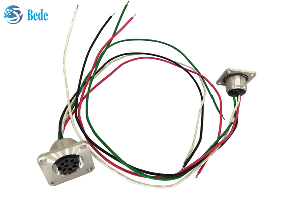 Estilo del conector de cable de control de Pin Flange Mounting RET de la hembra 8 AISG C485 A4