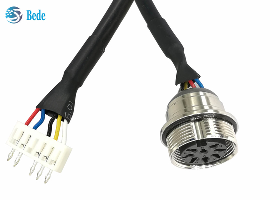8 cable femenino de los contactos AISG RET del perno al terminal de la encrespadura de 6 pernos