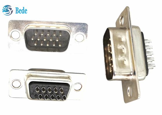 Tipo de soldadura masculino 5A del DB 15 sub sub Connetors de los pernos D de BEDE D Connetor 15