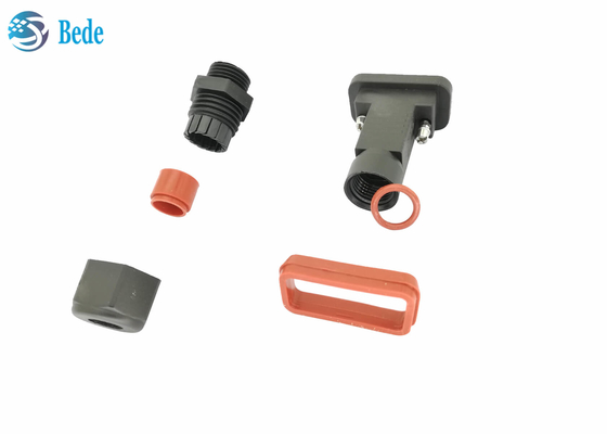 Material sub de vivienda impermeable del uso IP68 PA66 del cable de D Connetors AISG